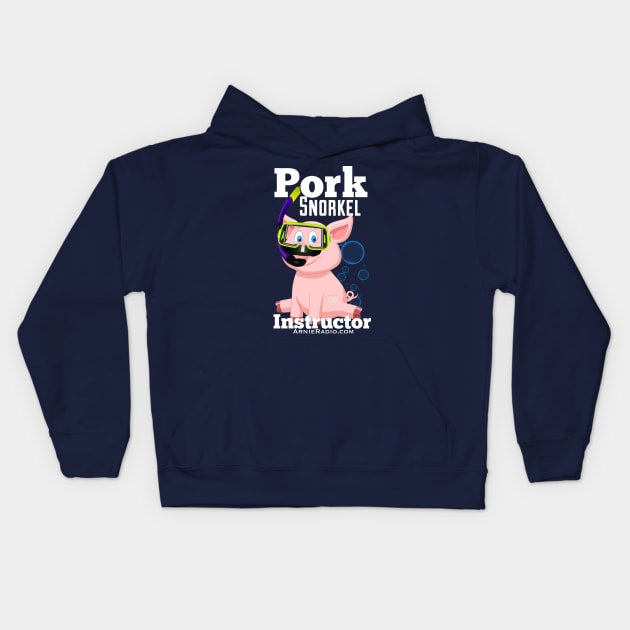 Pork Snorkeling Kids Hoodie by The Arnie States Show